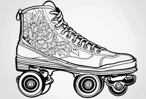 roller skating tattoo idea