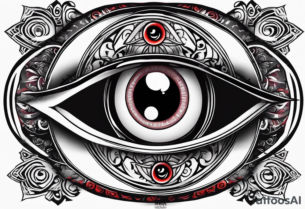 Sharingan eyes tattoo idea
