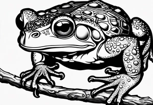 Toad with nunchaku tattoo idea