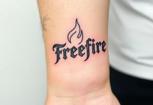Freefire logo tattoo idea