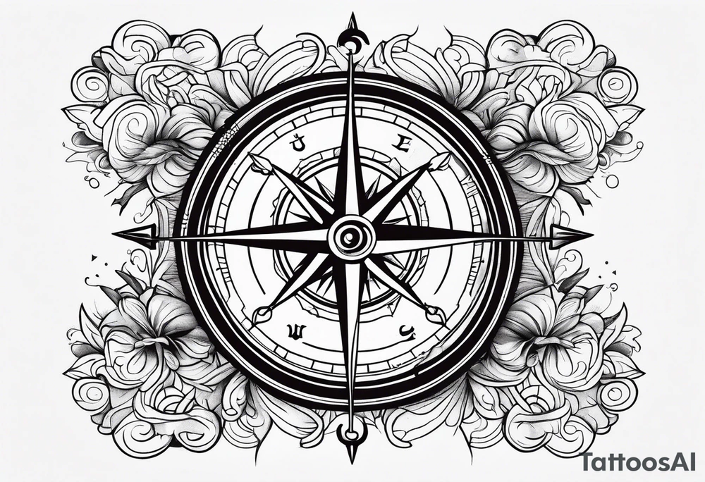 Nautical compass
Waves
Anchor small birds tattoo idea
