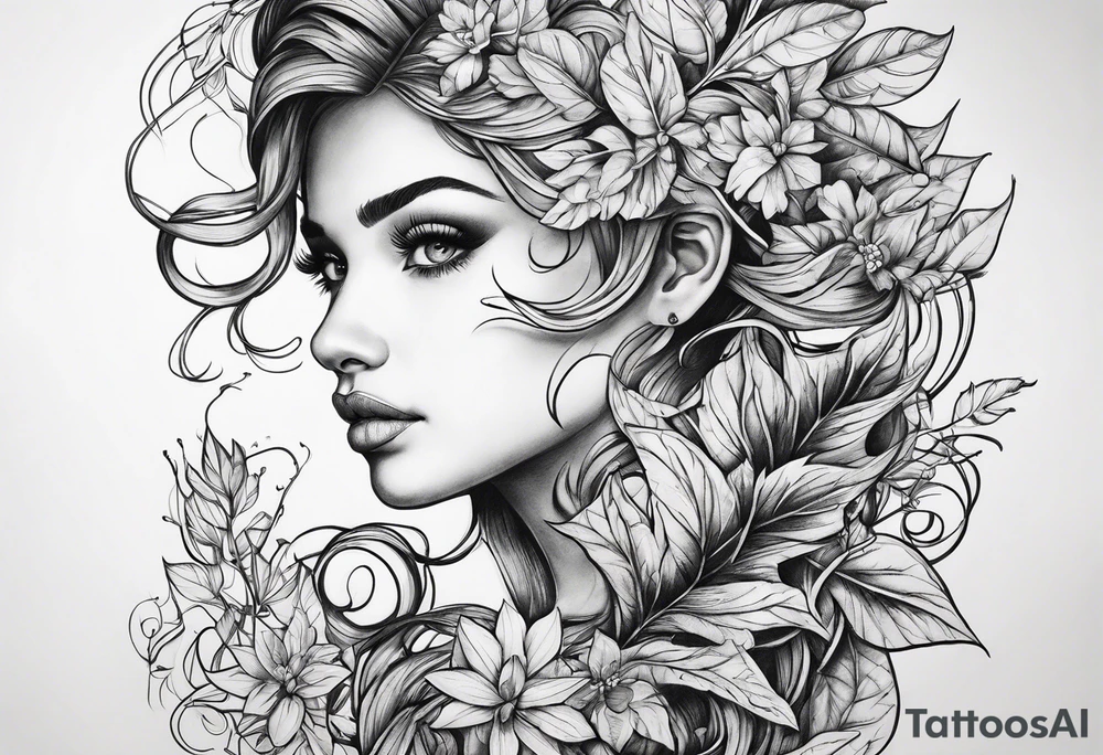 Vine work tattoo idea