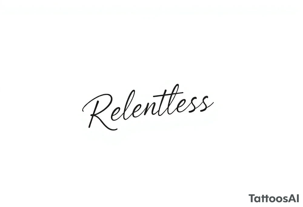 Relentless tattoo idea