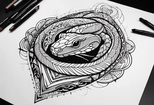 Copperhead tattoo idea