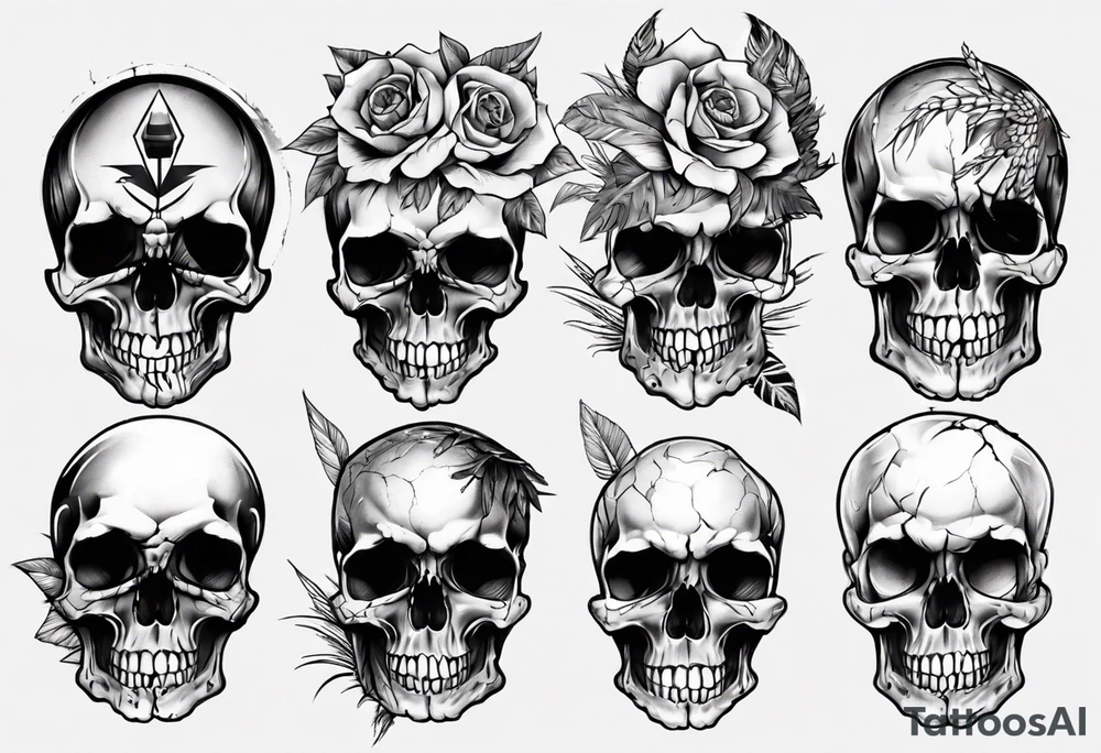 Skull tattoo idea