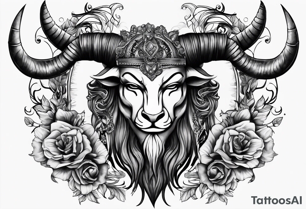 Anonymous with horns tattoo idea