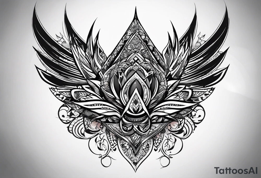 need a shape of a spike and inside it write (ستملأ الوادي سنابل…
) tattoo idea