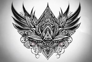 need a shape of a spike and inside it write (ستملأ الوادي سنابل…
) tattoo idea
