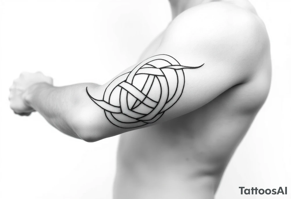 tibetan endless knot tattoo idea