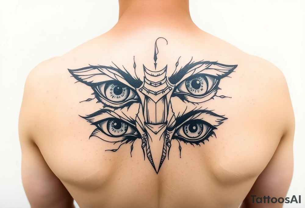 A bunch of eyes big and small tattoo idea