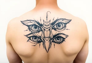 A bunch of eyes big and small tattoo idea