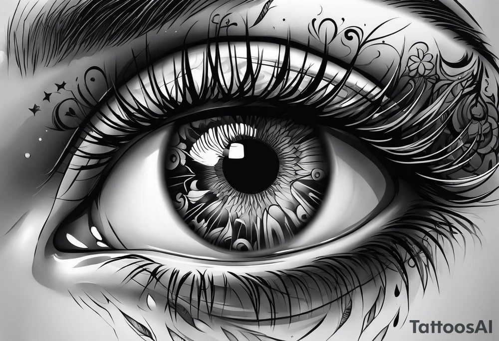 Eye ball tattoo idea