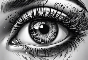 Eye ball tattoo idea