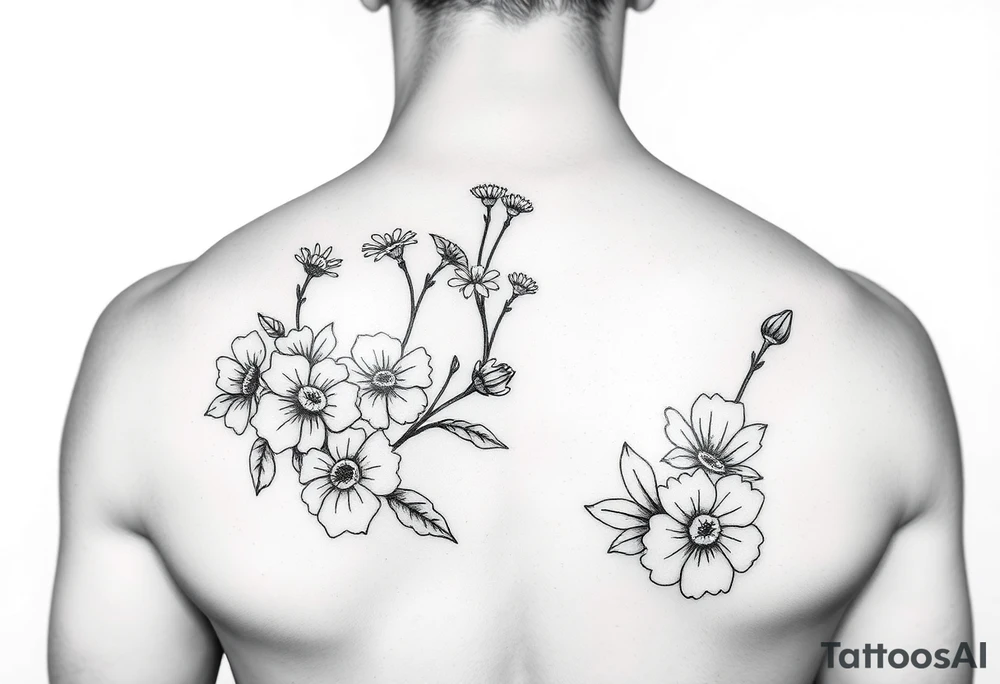 Garden, love, loyalty, honesty tattoo idea