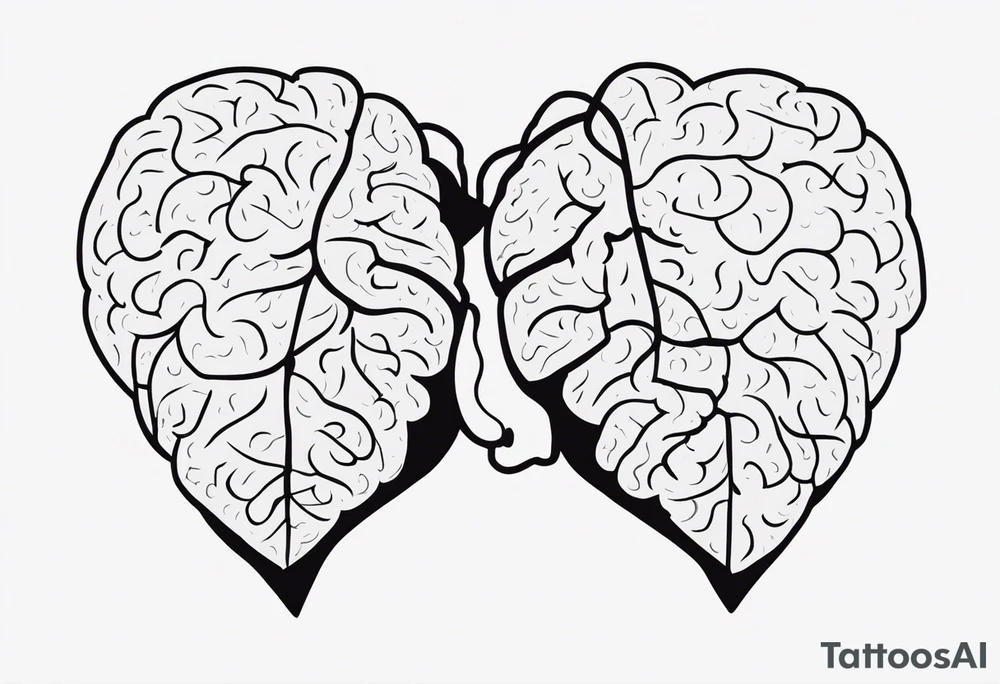 Brain, heart, love, heart break makes you strong, worth it, pain makes you stronger, strength, plane, travel tattoo idea