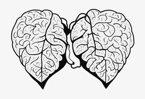 Brain, heart, love, heart break makes you strong, worth it, pain makes you stronger, strength, plane, travel tattoo idea