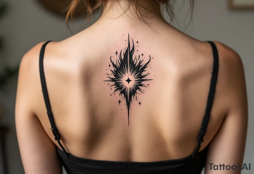 legendary dragonball z scene with energy aura and power effects tattoo idea