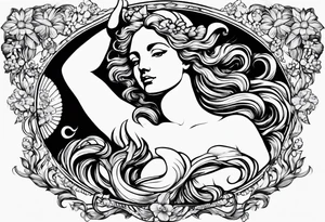 The birth of Venus tattoo idea