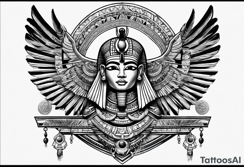 egyptian pharoes and writing tattoo idea