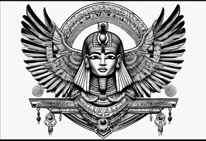 egyptian pharoes and writing tattoo idea