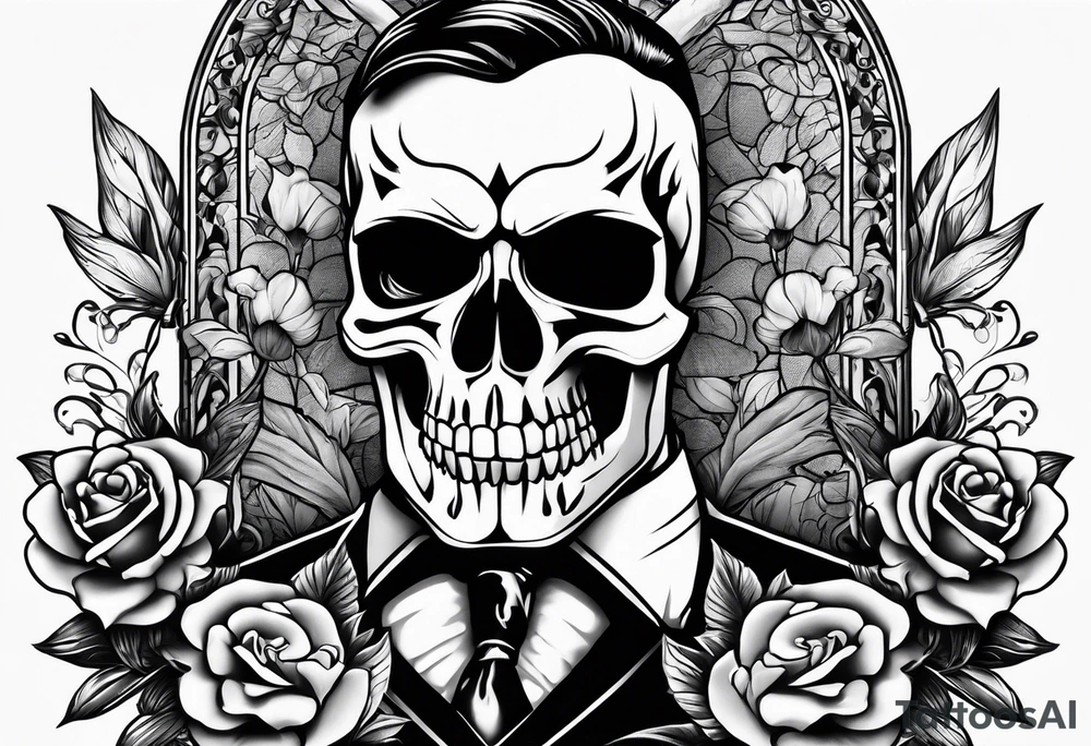 Manners Maketh Man with Punisher skull tattoo idea