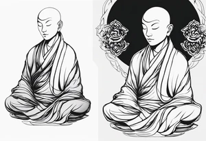 Zen Monk tattoo idea