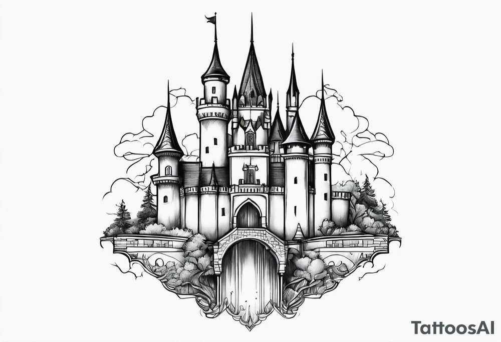 castle tattoo idea