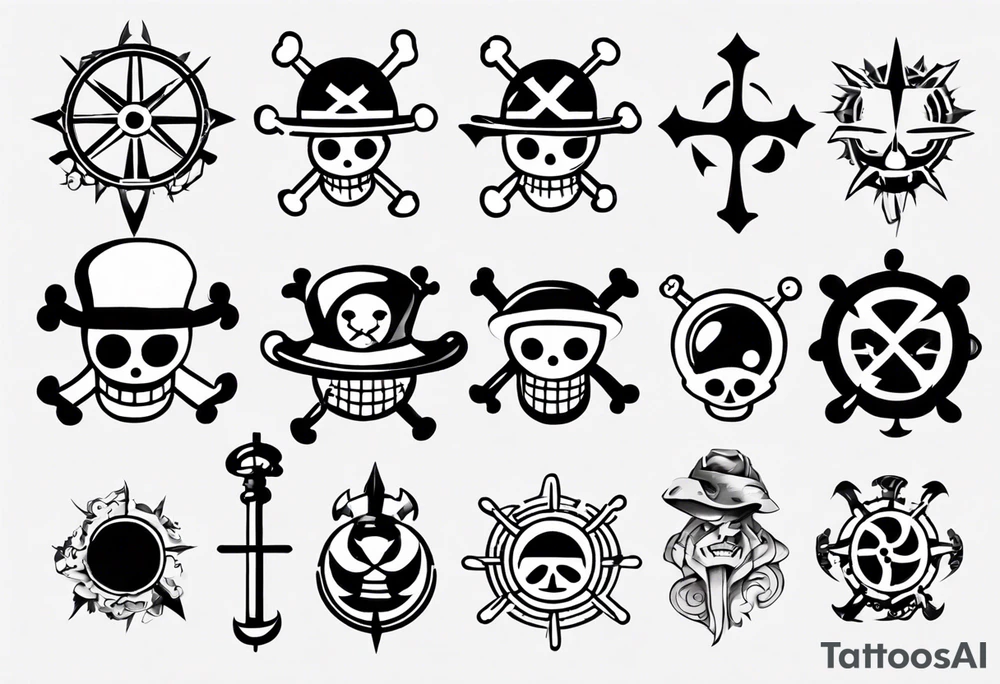 symbol one piece tattoo idea