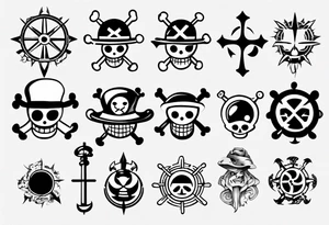 symbol one piece tattoo idea