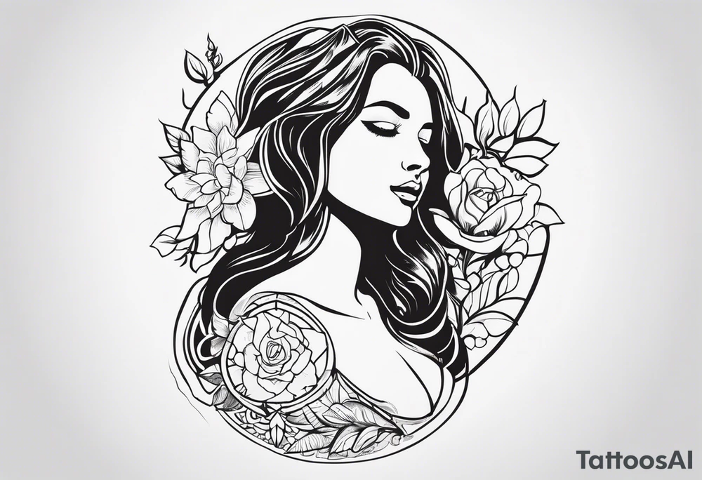 Задиокальный символ льва tattoo idea