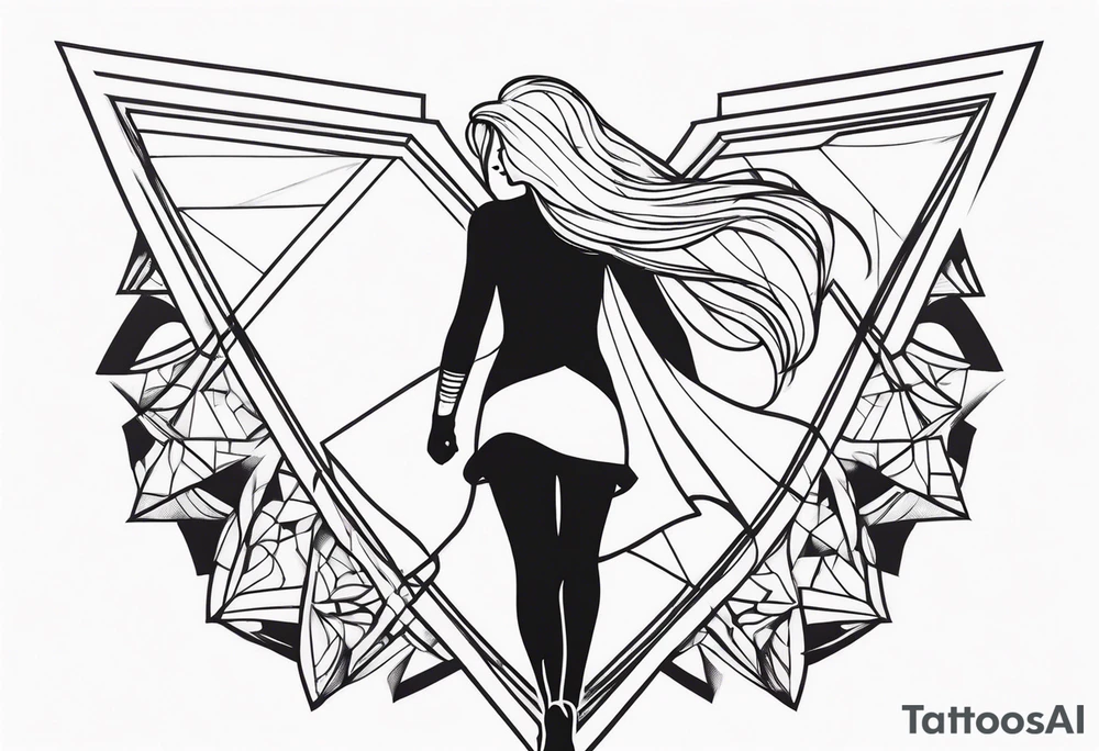 Super sexy girl walking away tattoo idea