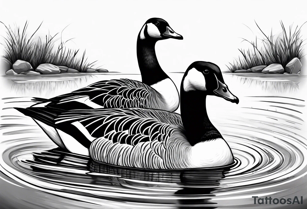 furious 
canadian goose tattoo idea