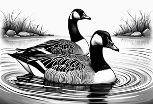 furious 
canadian goose tattoo idea