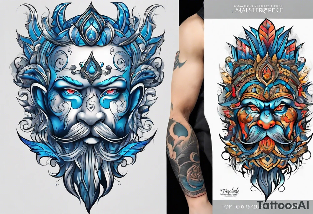 a blue nose tattoo idea