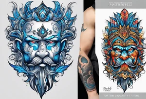 a blue nose tattoo idea