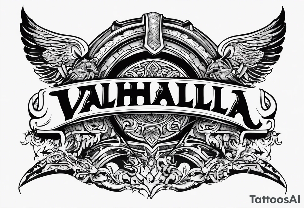 Valhalla entrance tattoo idea