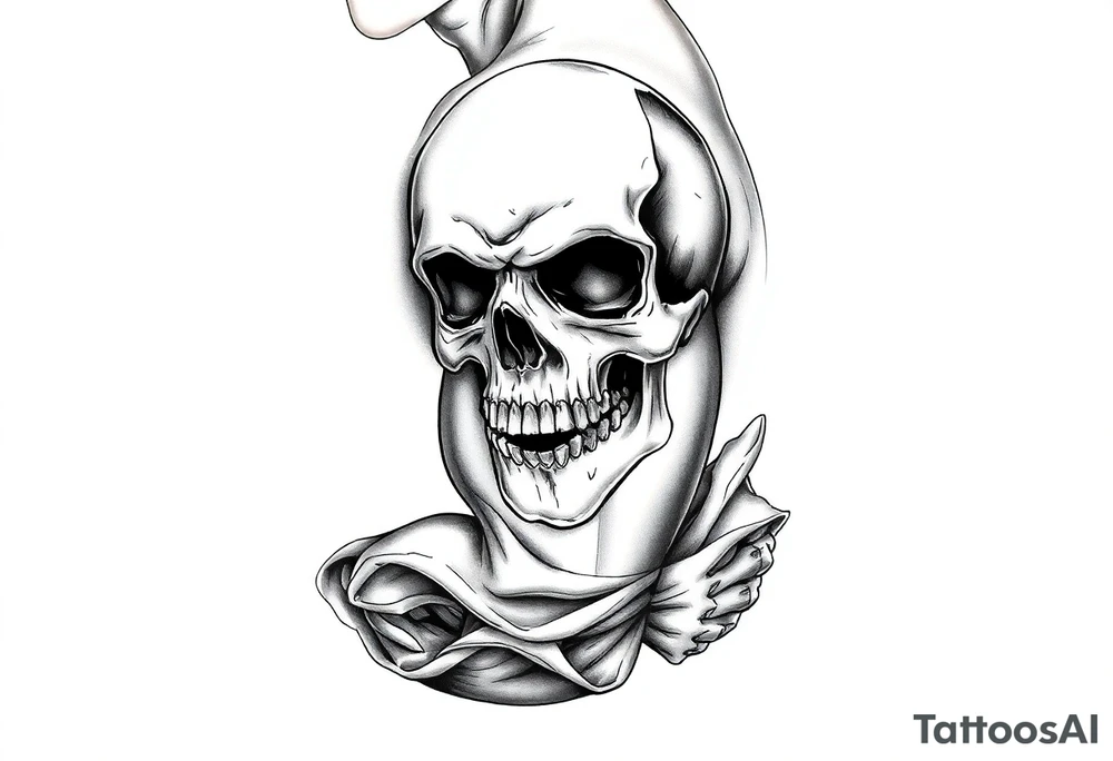 gothic skull. tattoo idea
