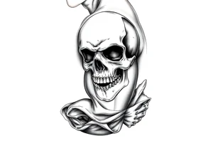 gothic skull. tattoo idea