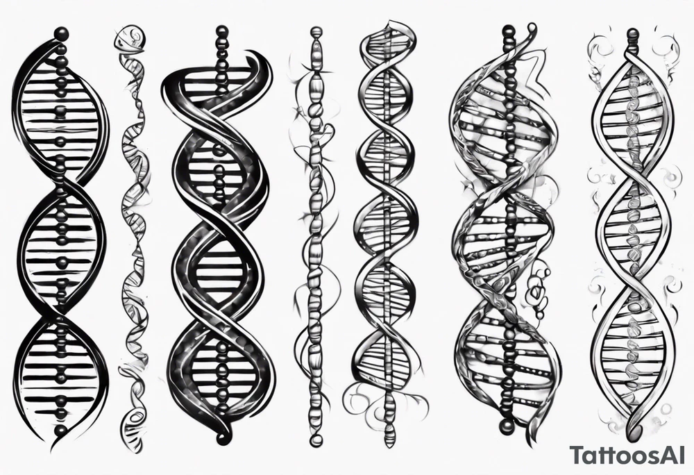DNA strand tattoo idea