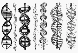 DNA strand tattoo idea