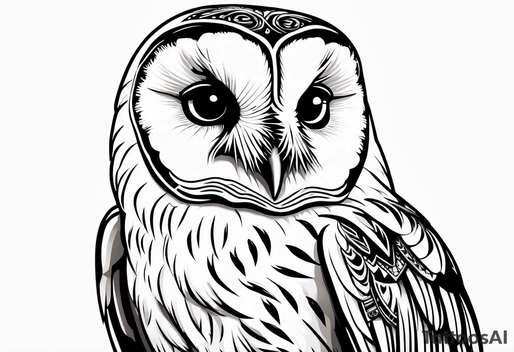 barn owl tattoo idea