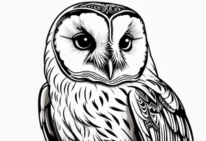 barn owl tattoo idea