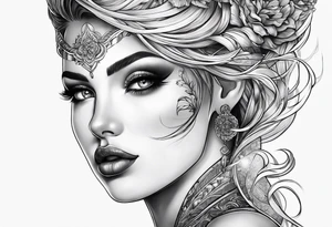 the word reason in vertical tattoo idea