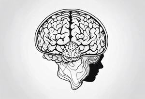 Atlas carrying a brain tattoo idea