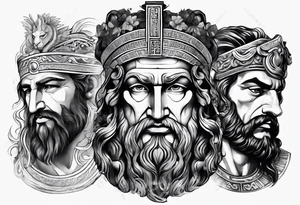 gods Greek for hand tattoo idea