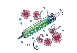 Syringe full of meth super powerful tattoo idea