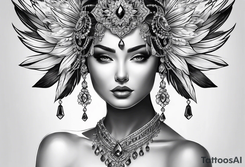 crystal tattoo idea