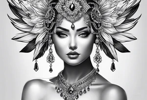 crystal tattoo idea