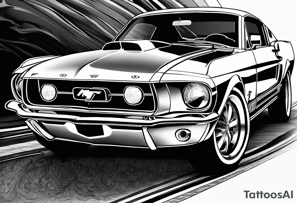 ford mustang tattoo idea