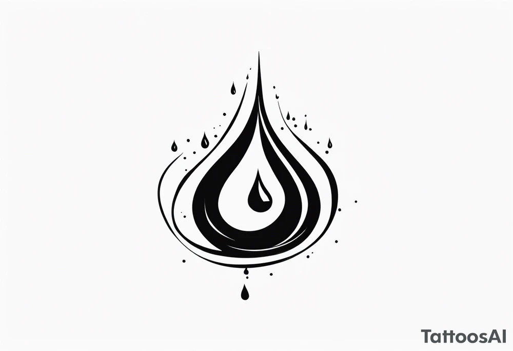 Tears bouncing off tattoo idea
